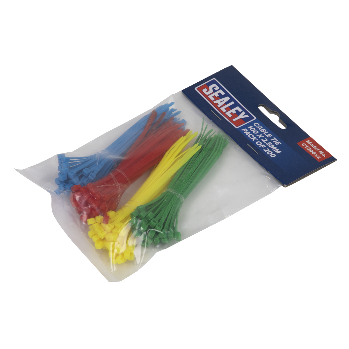 Cable Tie Assortment 100 x 2.5mm Pack of 200