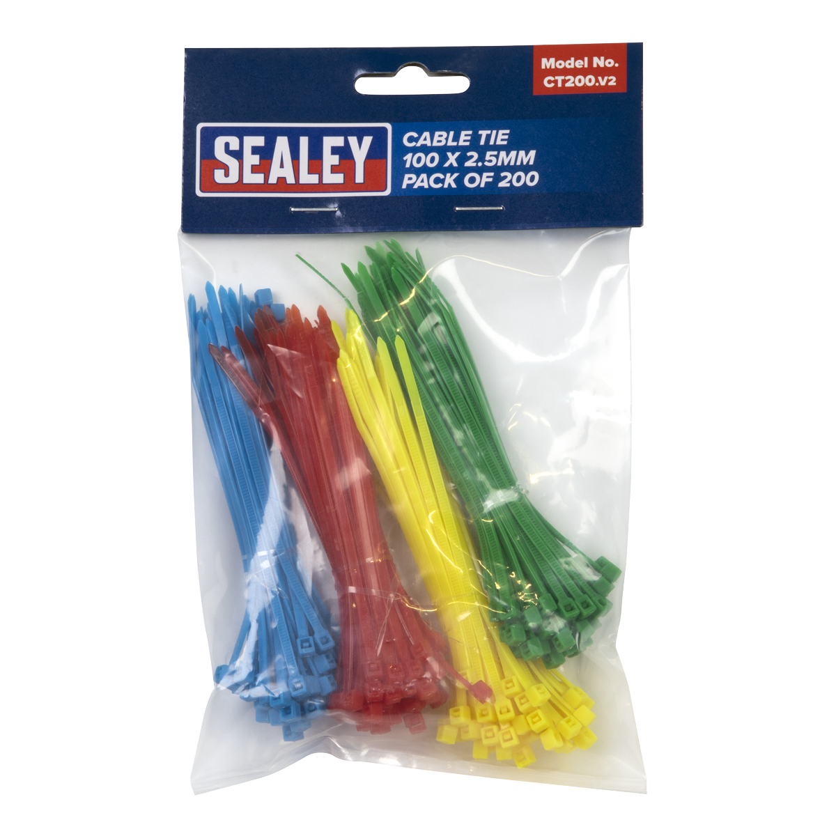 Cable Tie Assortment 100 x 2.5mm Pack of 200