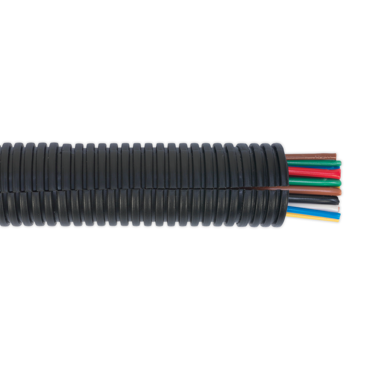 Convoluted Cable Sleeving Split Ø22-27mm 10m