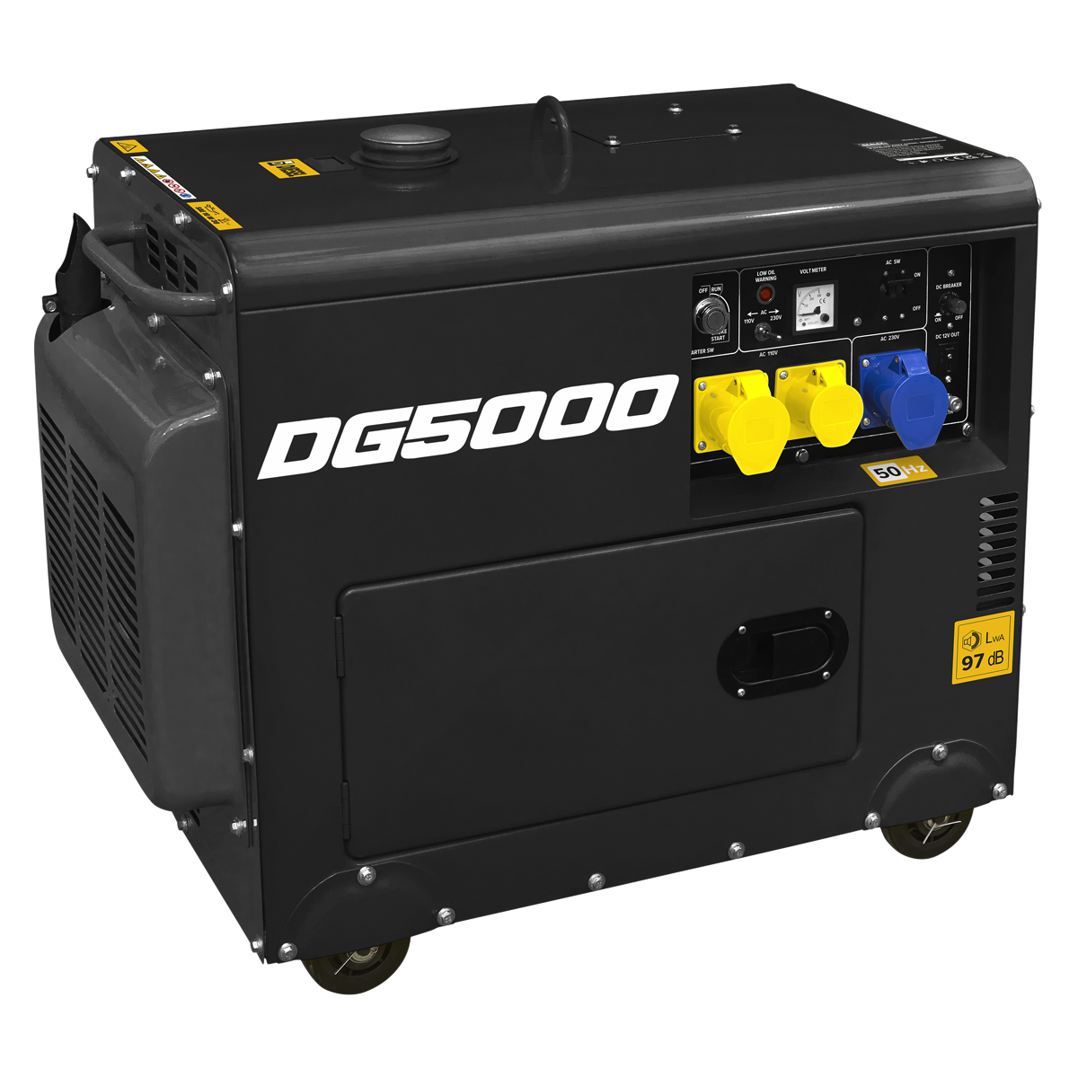 Diesel Generator - 4-Stroke Engine 5000W 110/230V