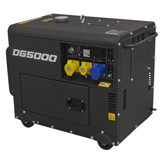 Diesel Generator - 4-Stroke Engine 5000W 110/230V