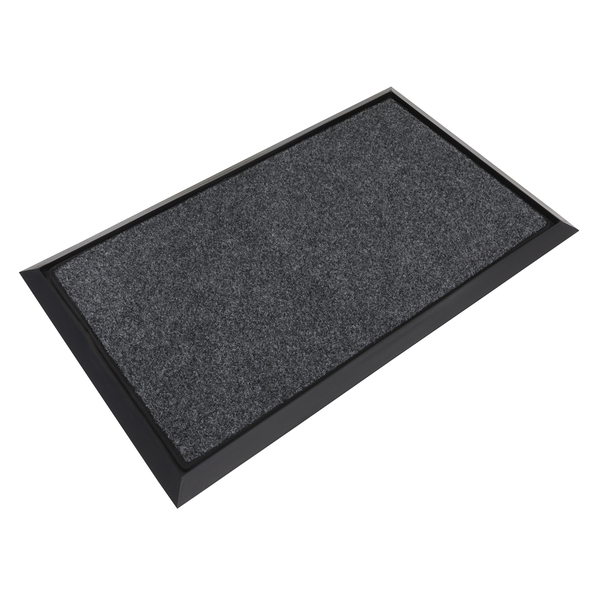 Rubber Disinfection Mat With Removable Polyester Carpet 450 x 750mm