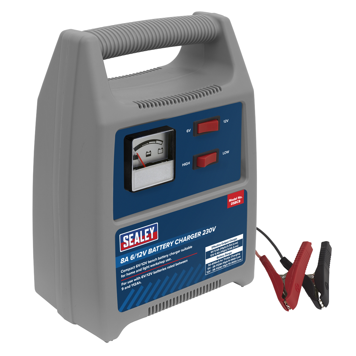 Battery Charger 8A 6/12V 230V