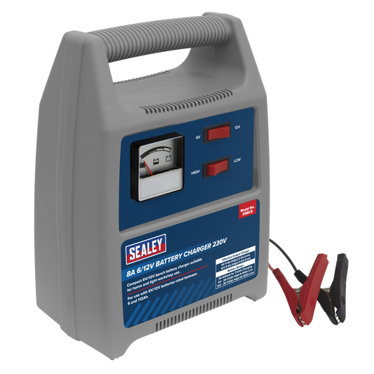 Battery Charger 8A 6/12V 230V