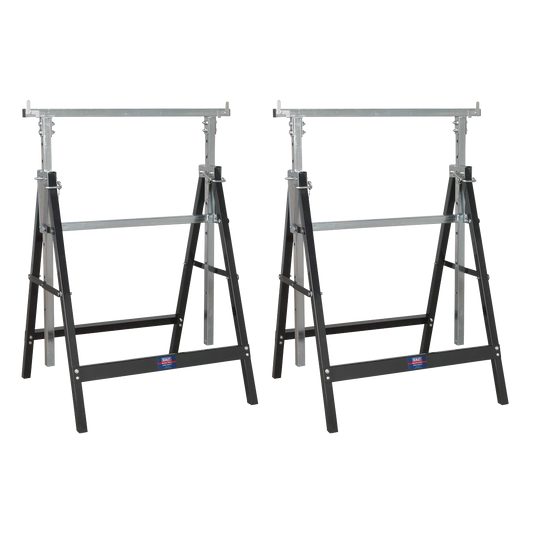 Fold Down Telescopic Trestle - 200kg Capacity - Pair