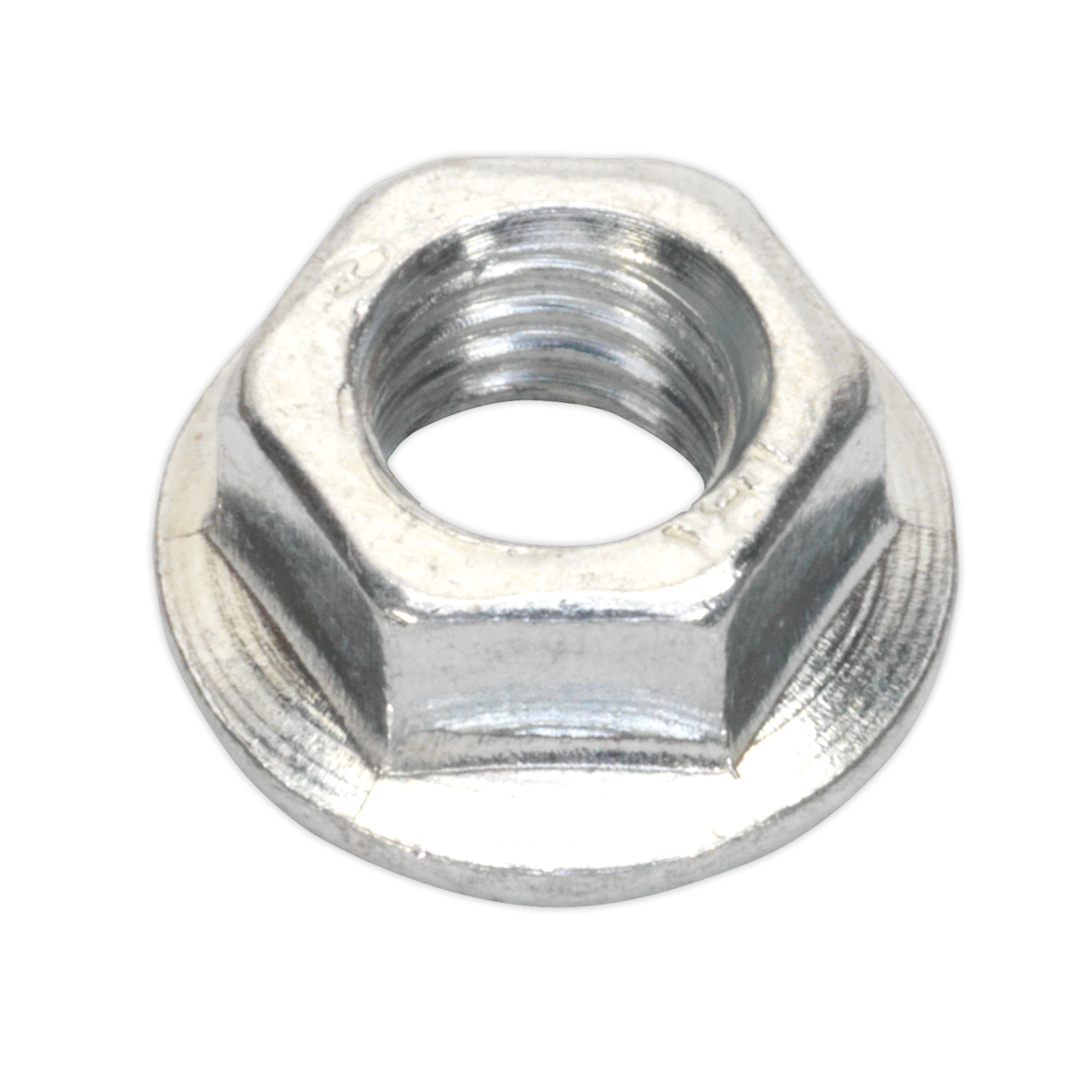 Flange Nut Serrated M5 Zinc Pack of 100