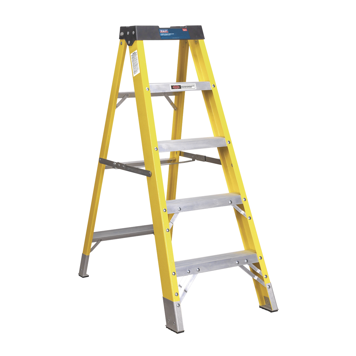 Fibreglass Step Ladder 4-Tread EN 131