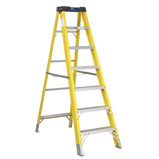 Fibreglass Step Ladder 6-Tread EN 131