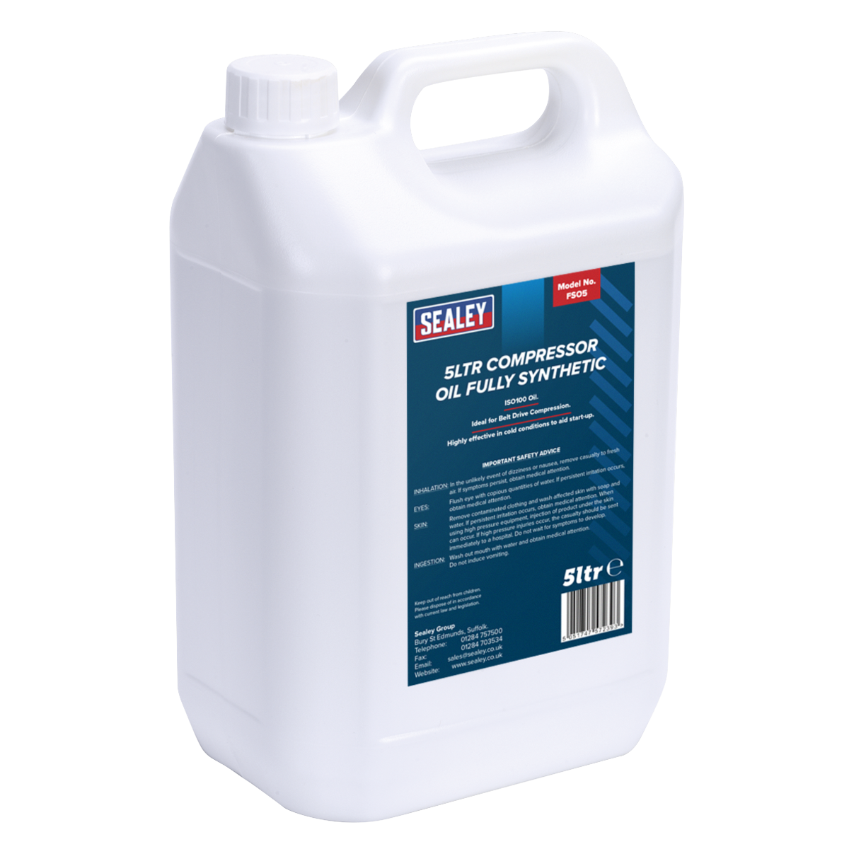 Compressor Oil Fully Synthetic 5L