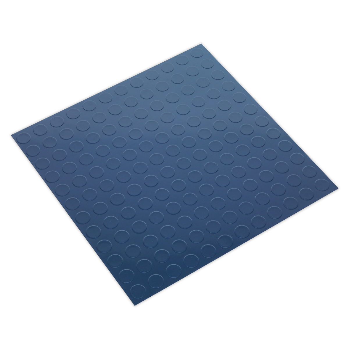 Vinyl Floor Tile with Peel & Stick Backing - Blue Coin Pack of 16