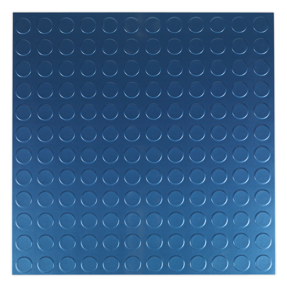 Vinyl Floor Tile with Peel & Stick Backing - Blue Coin Pack of 16