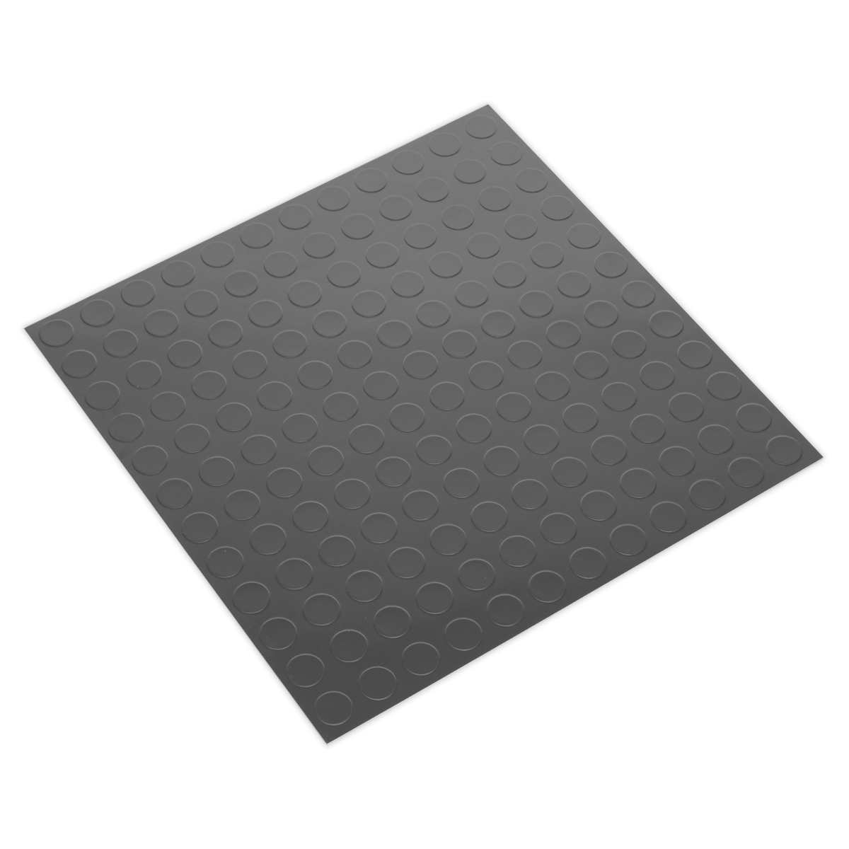 Vinyl Floor Tile with Peel & Stick Backing - Silver Coin Pack of 16