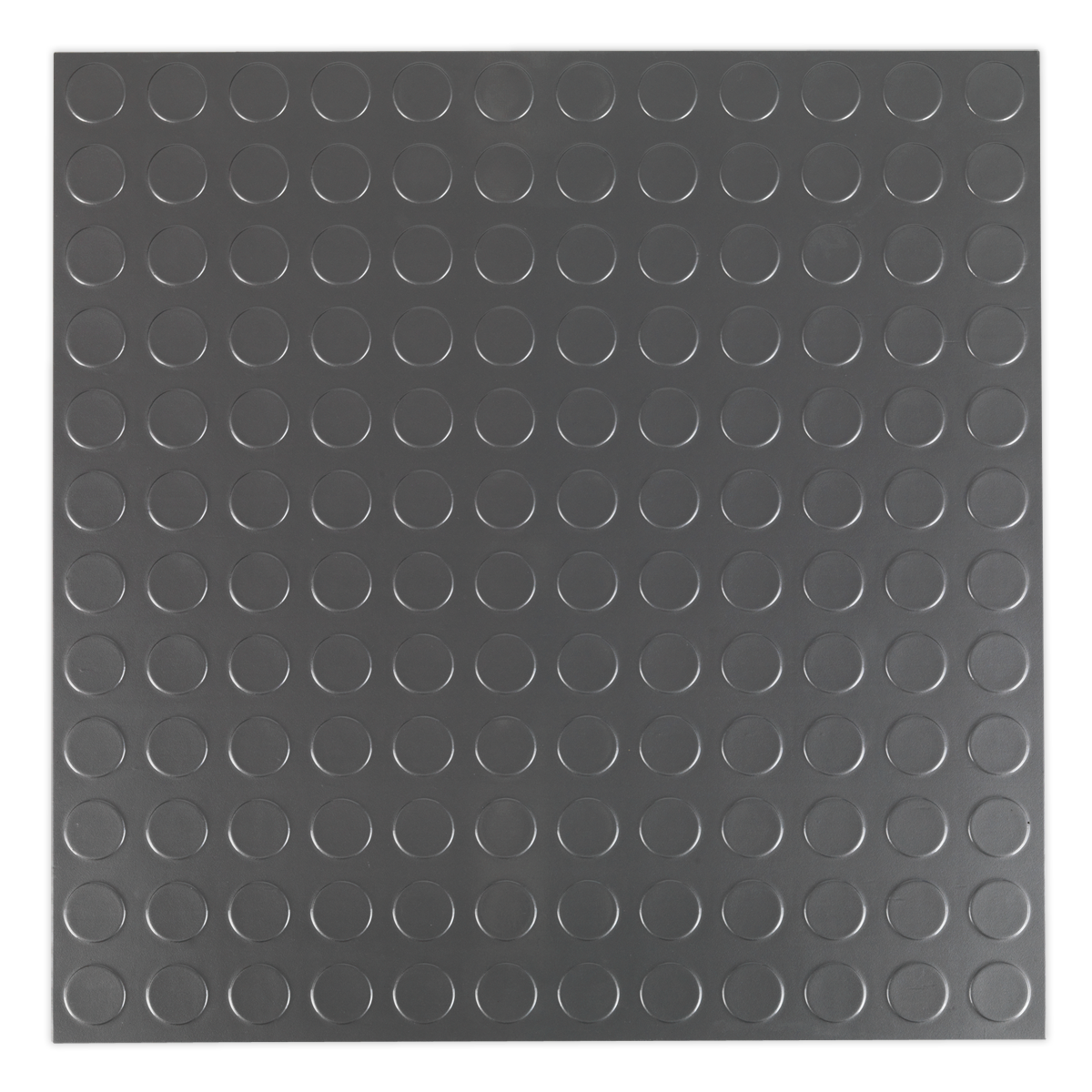 Vinyl Floor Tile with Peel & Stick Backing - Silver Coin Pack of 16