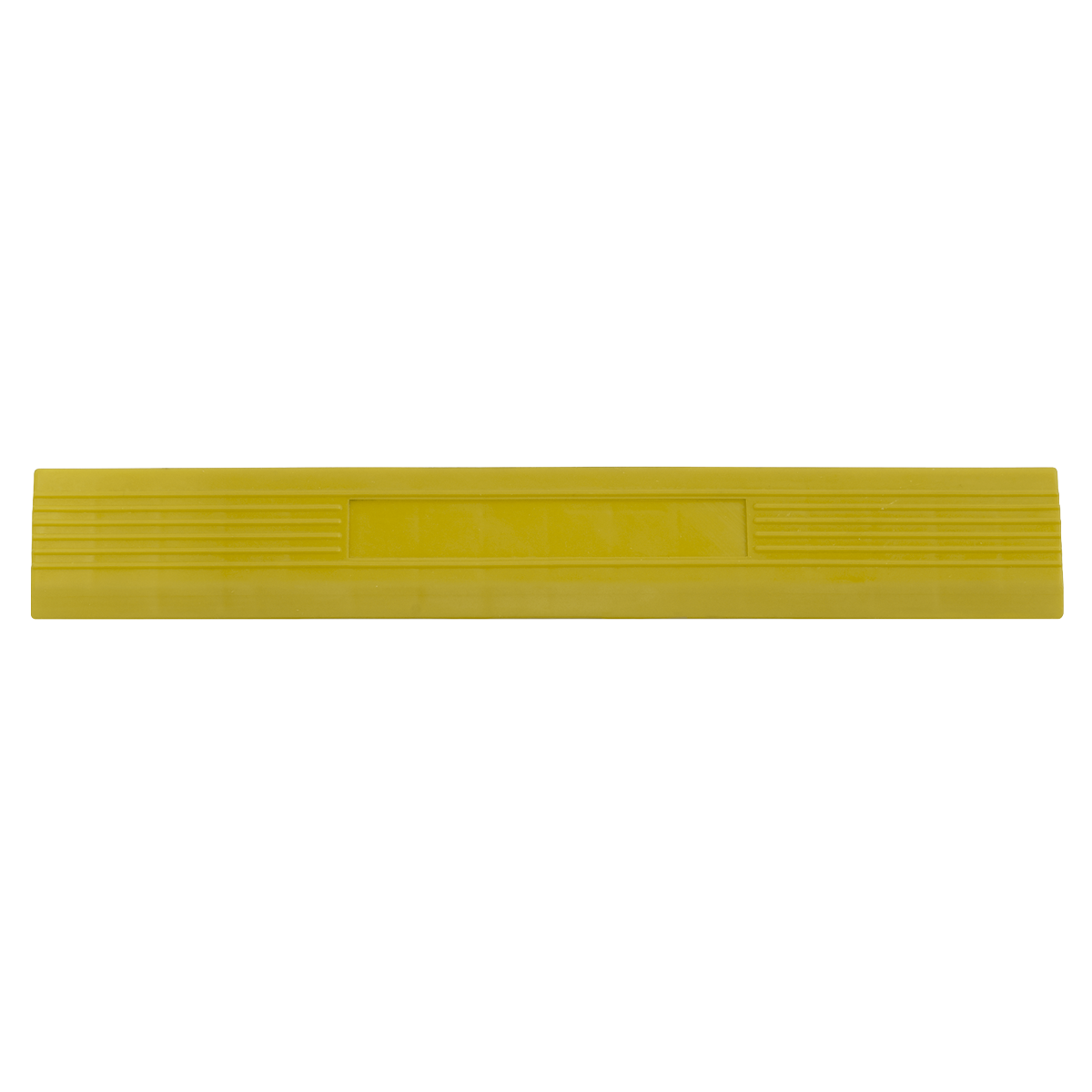 Polypropylene Floor Tile Edge 400 x 60mm Yellow Male - Pack of 6