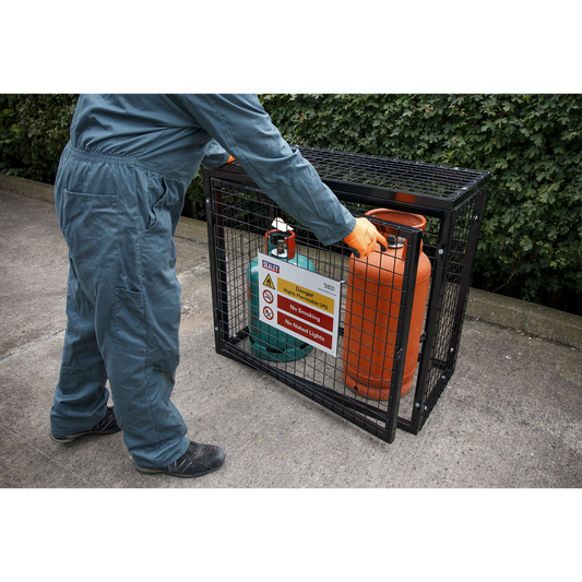 Safety Cage - 2 x 47kg Gas Cylinders