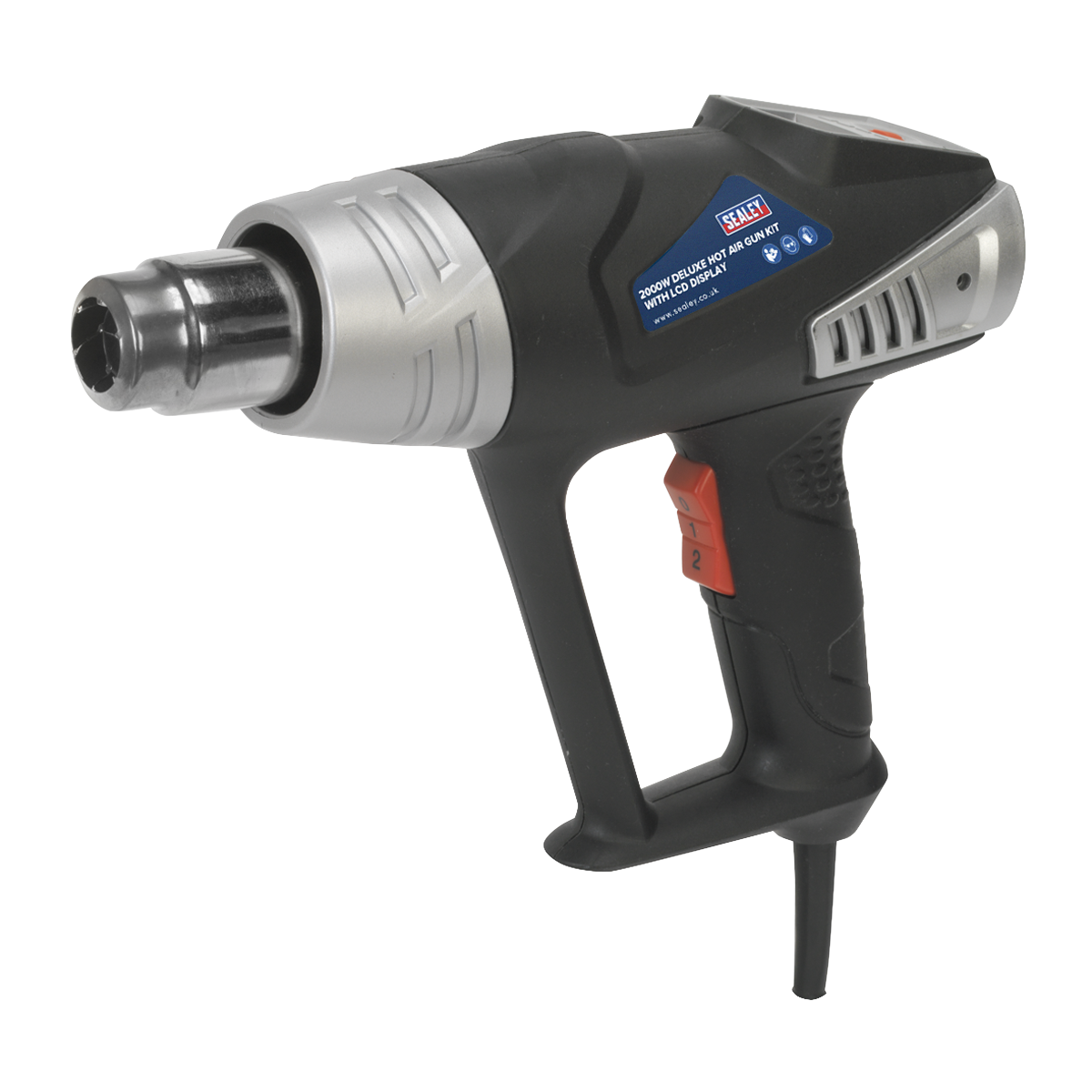 Deluxe Hot Air Gun Kit with LED Display 2000W 80-600°C