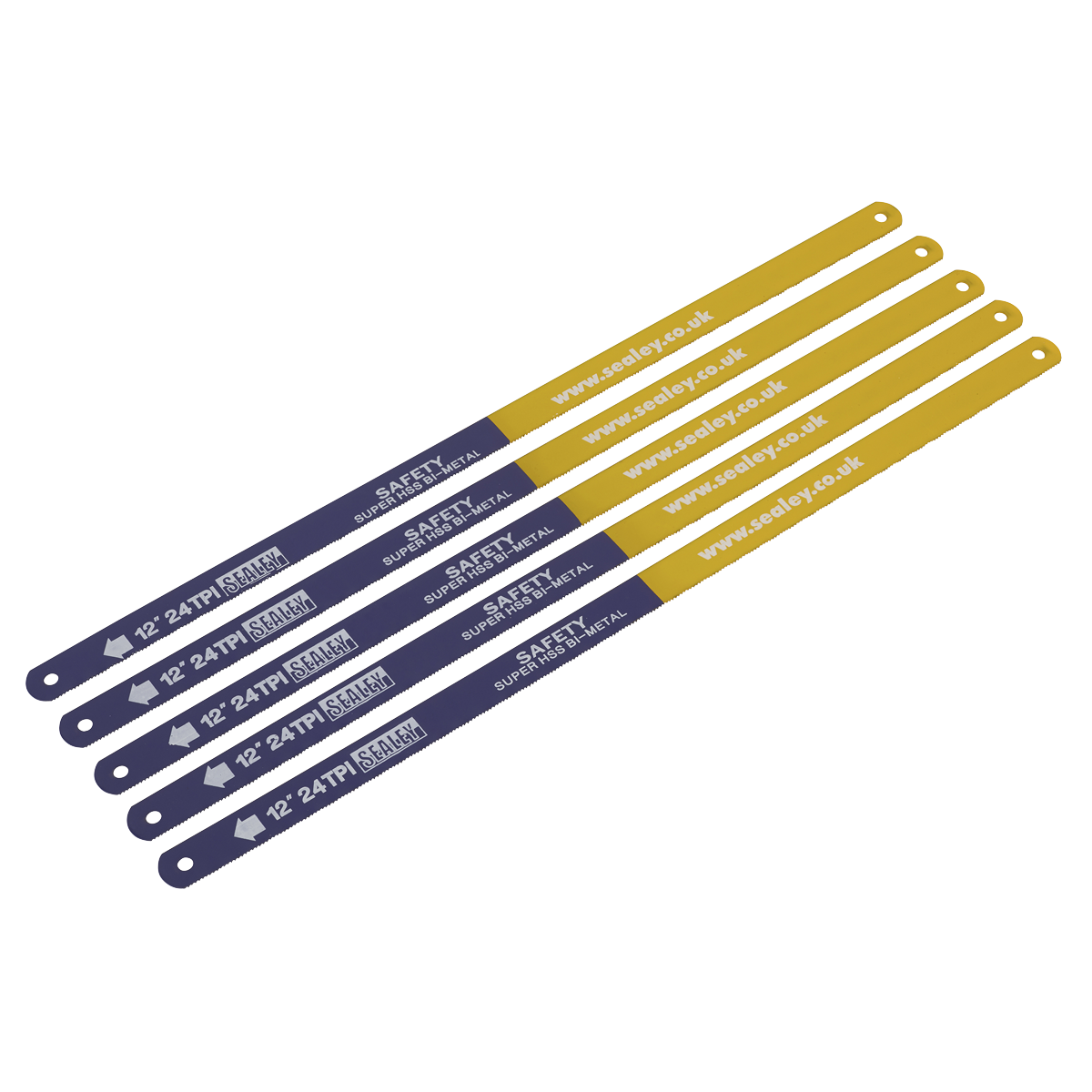 Hacksaw Blade 300mm HSS Bi-Metal 24tpi Pack of 5