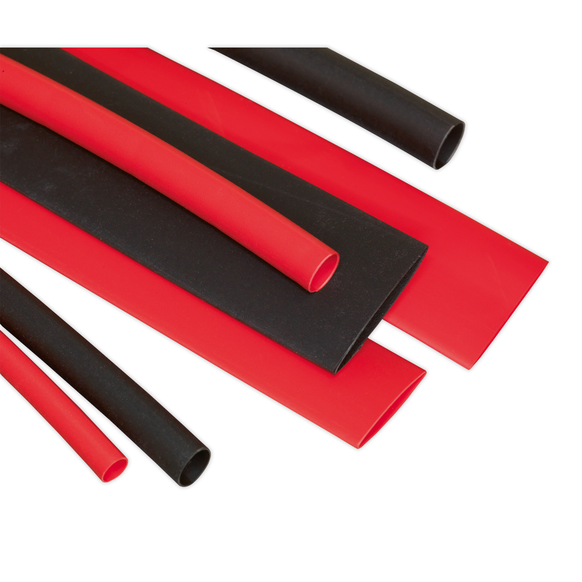 Heat Shrink Tubing Assortment 95pc 100mm Black & Red