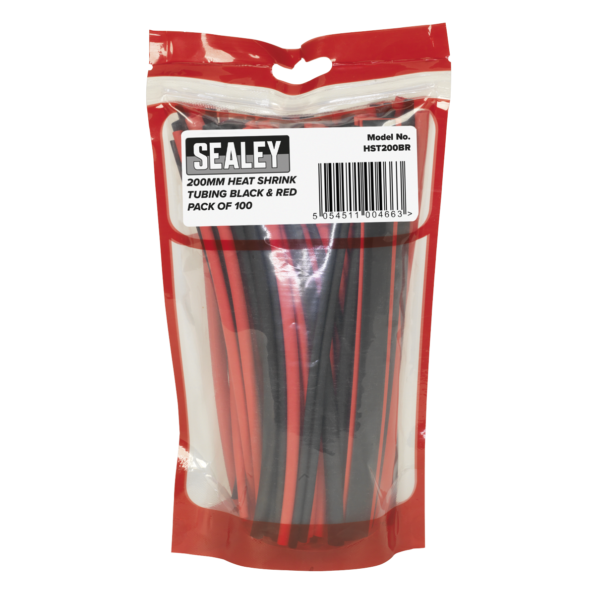 Heat Shrink Tubing Black & Red 200mm 100pc