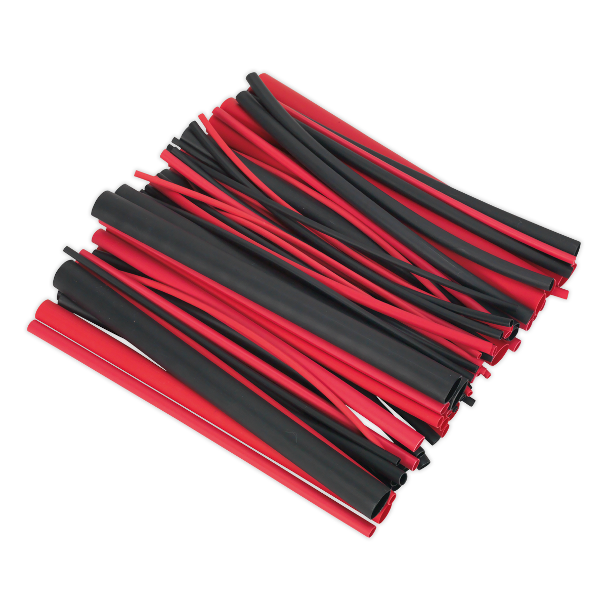 Heat Shrink Tubing Assortment 72pc Black & Red Adhesive Lined 200mm