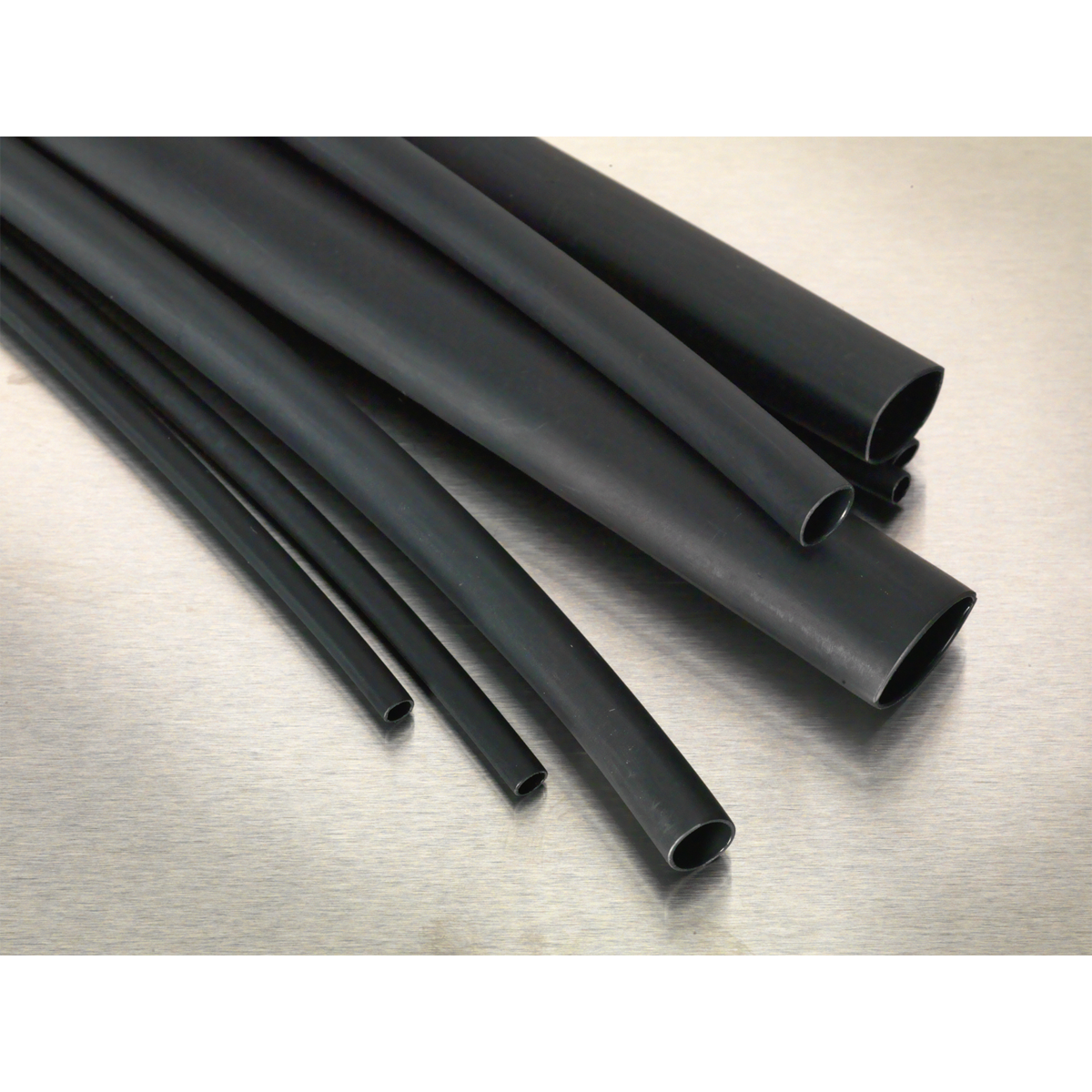 Heat Shrink Tubing Assortment 72pc Black Adhesive Lined 200mm