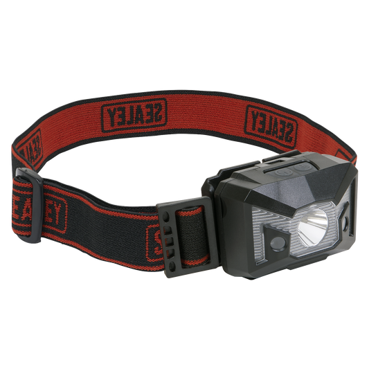 Head Torch 3W SMD & 2 Red LED 3 x AAA Cell with Auto-Sensor