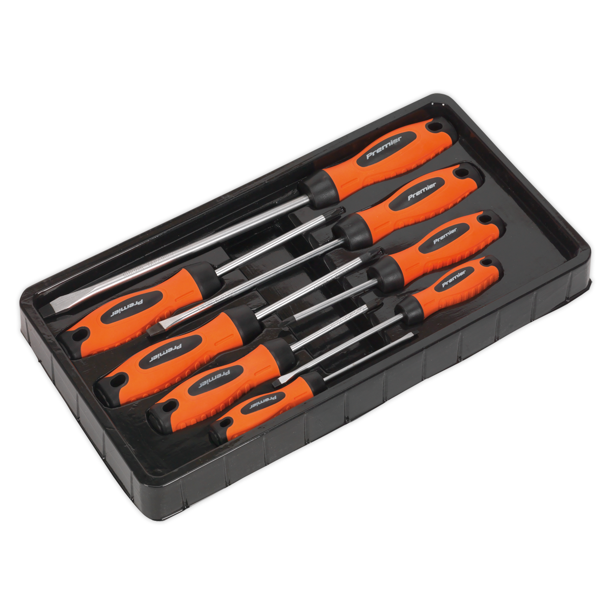 Screwdriver Set 8pc Hi-Vis Orange