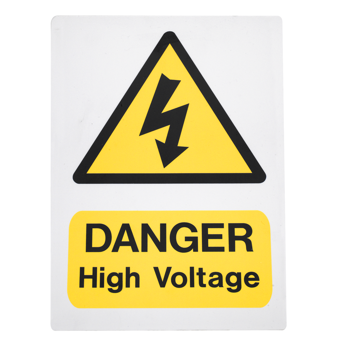 High Voltage Warning Sign 200 x 300mm