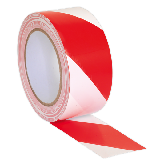 Hazard Warning Tape 50mm x 33m Red/White