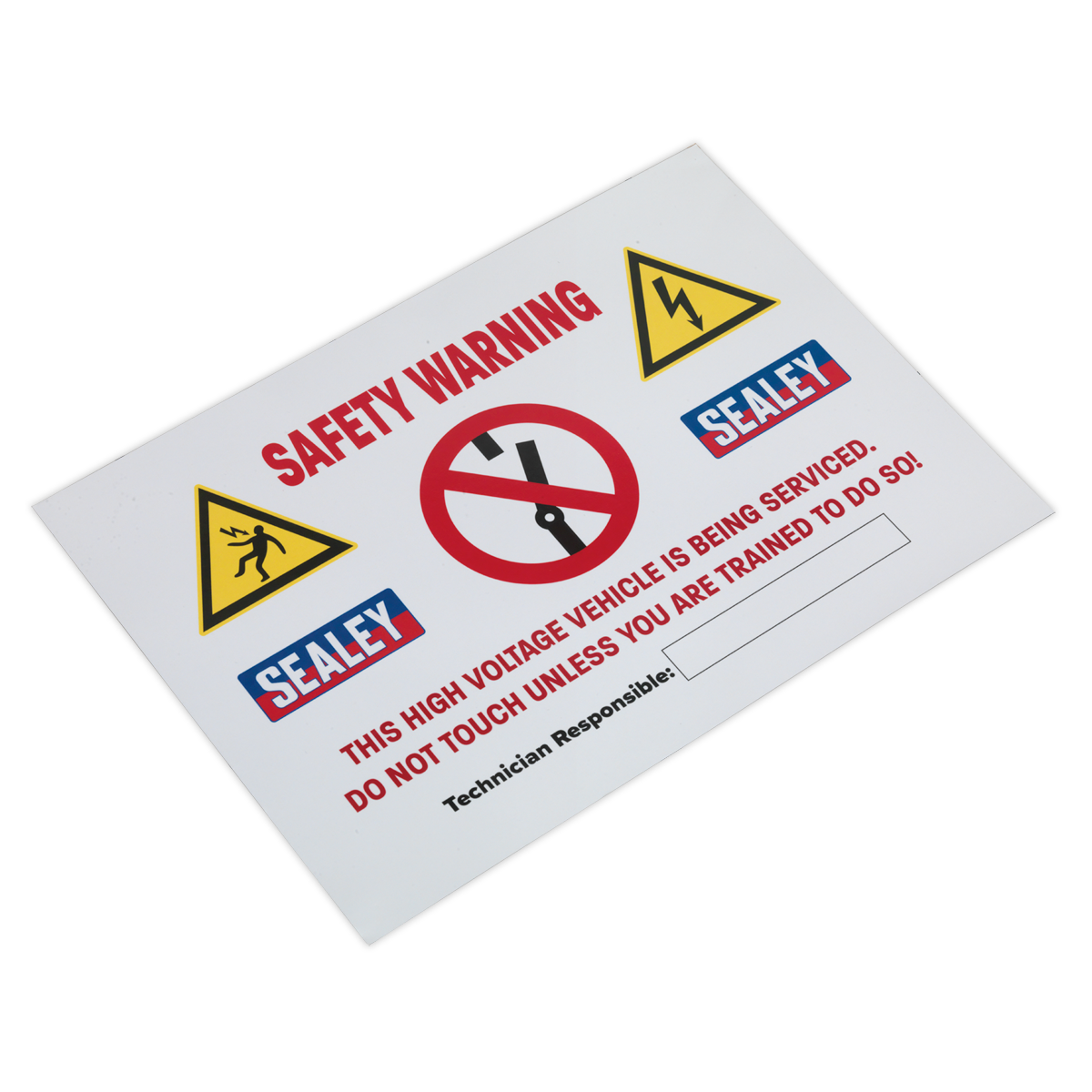 Hybrid/Electric Vehicle Warning Sign