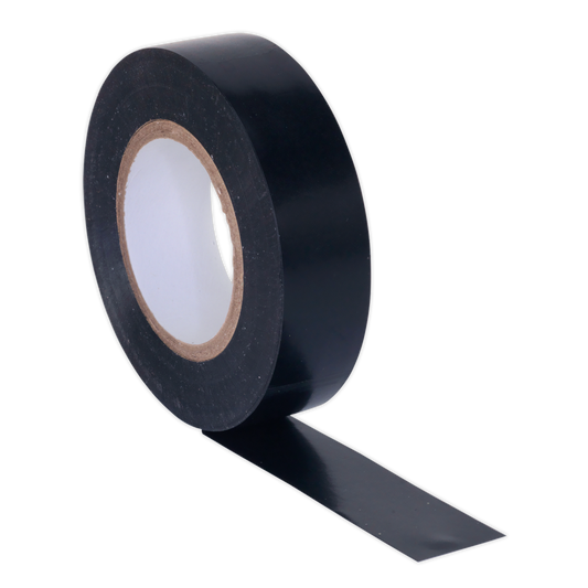 PVC Insulating Tape 19mm x 20m Black Pack of 10