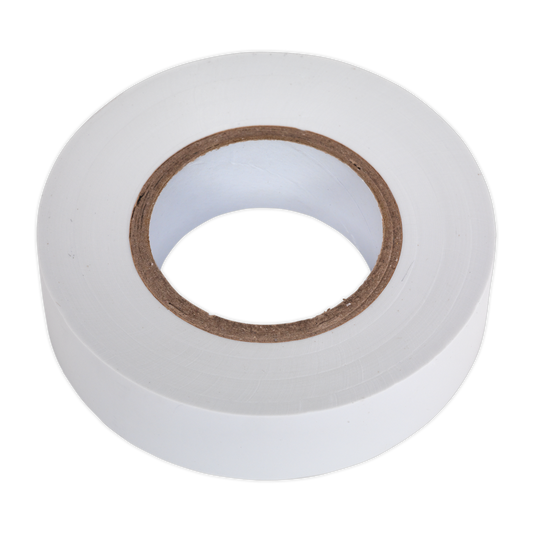 PVC Insulating Tape 19mm x 20m White Pack of 10