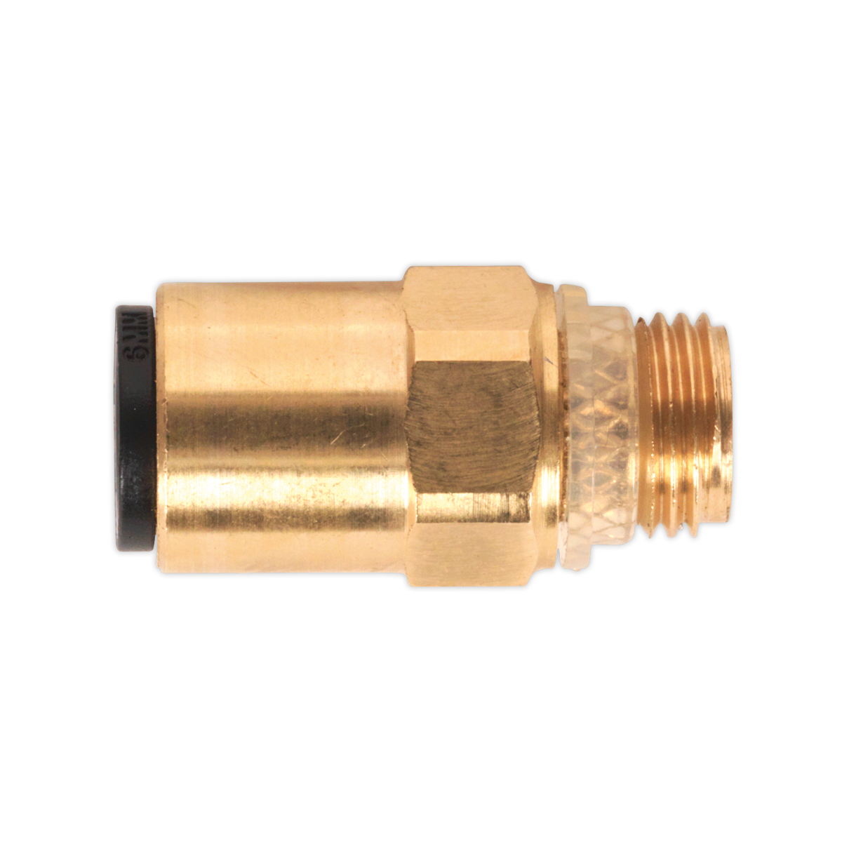 Brass SuperThread Straight Adaptor 6mm x 1/8"BSP Pack of 2 (John Guest Speedfit® - RM010611)