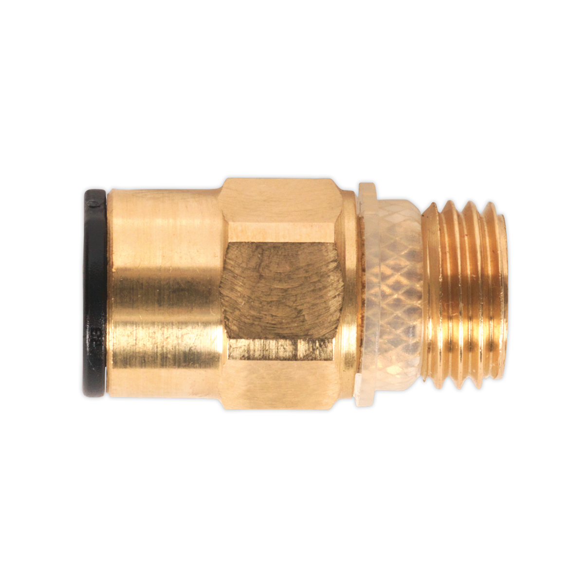 Brass SuperThread Straight Adaptor 8mm x 1/4"BSP Pack of 2 (John Guest Speedfit® - RM10812)