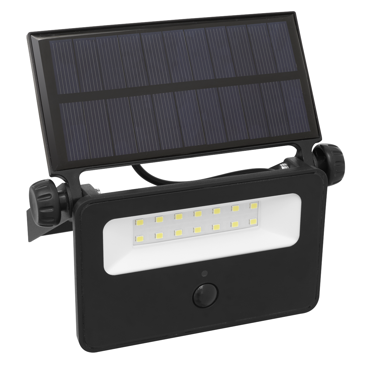 Extra-Slim Solar Floodlight with Wall Bracket 16W SMD LED