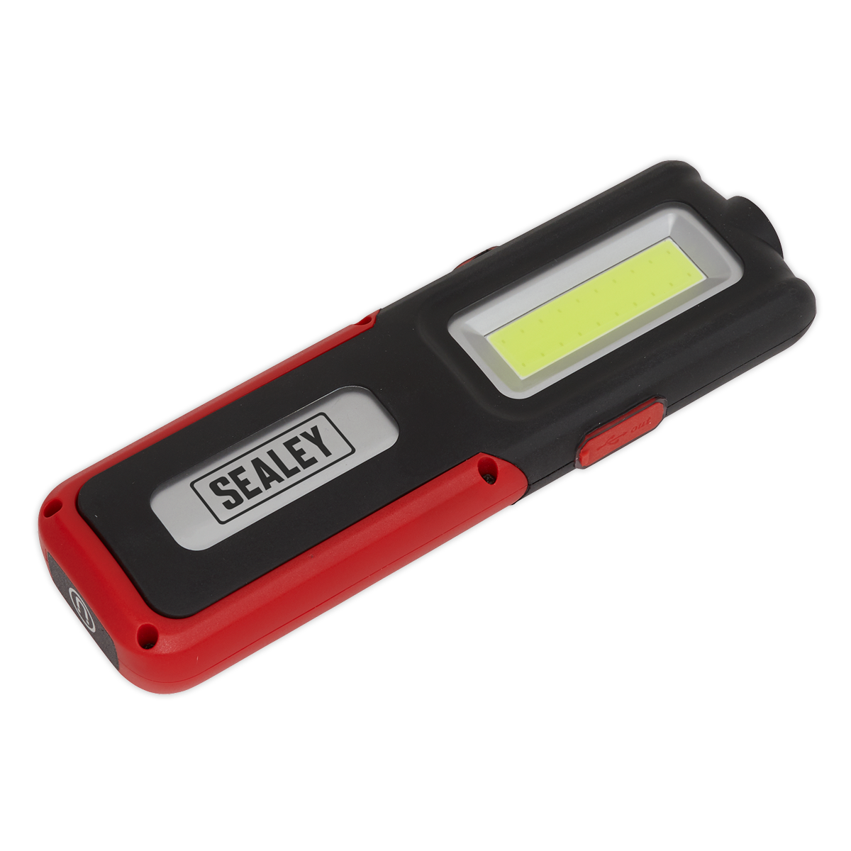 Rechargeable Inspection Light 5W COB & 3W SMD LED with Power Bank - Red