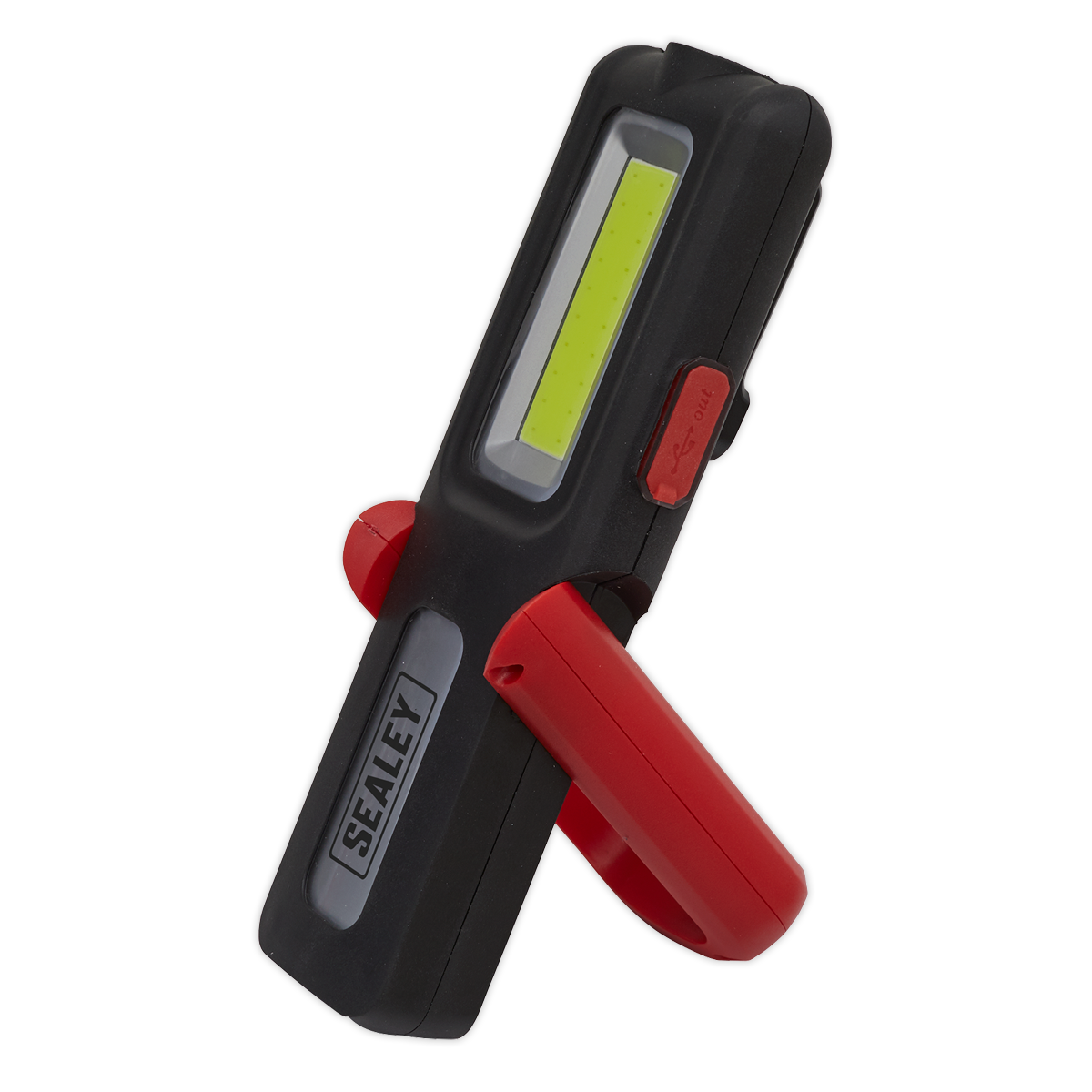 Rechargeable Inspection Light 5W COB & 3W SMD LED with Power Bank - Red