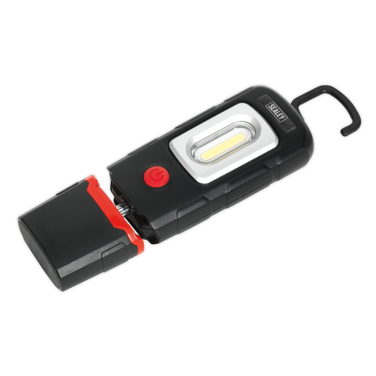 Rechargeable 360° Inspection Light 3W COB & 1W SMD LED Black Lithium-Polymer