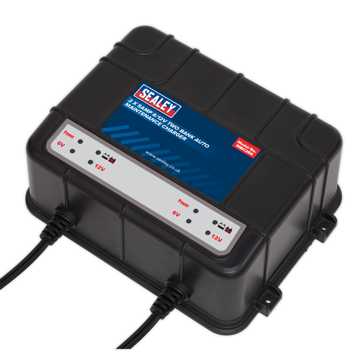 Two Bank 6/12V 10A (2 x 5A) Auto Maintenance Charger