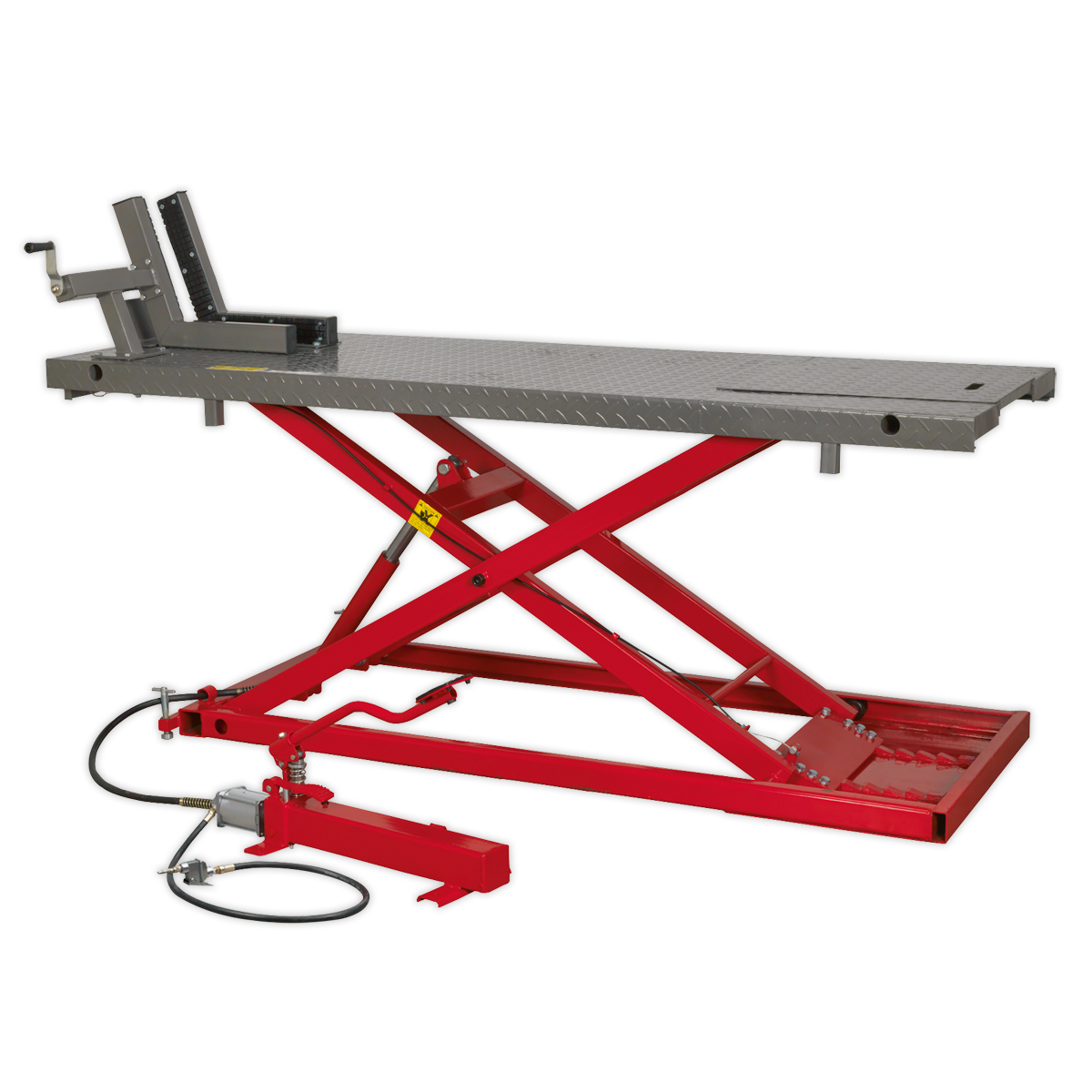 Motorcycle Lift 680kg Capacity Heavy-Duty Air/Hydraulic