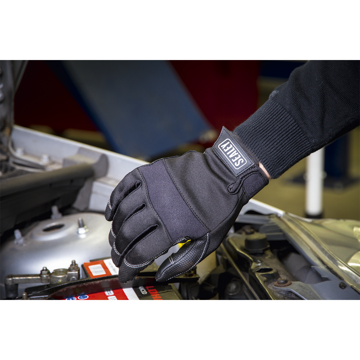 Mechanic's Gloves Light Palm Tactouch - Large
