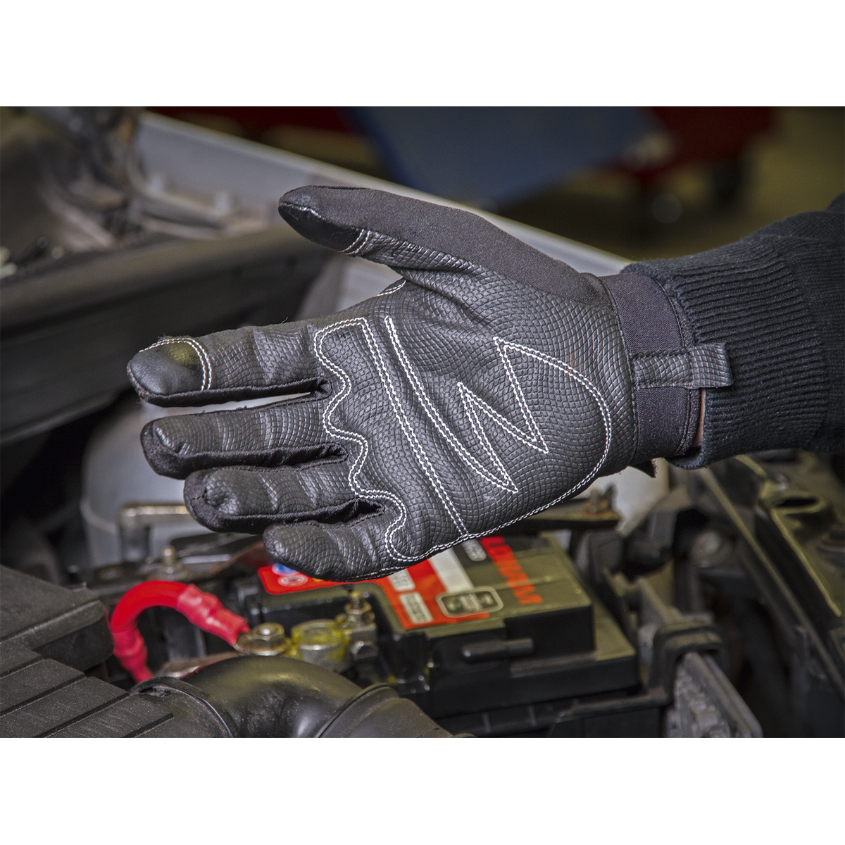 Mechanic's Gloves Light Palm Tactouch - Large