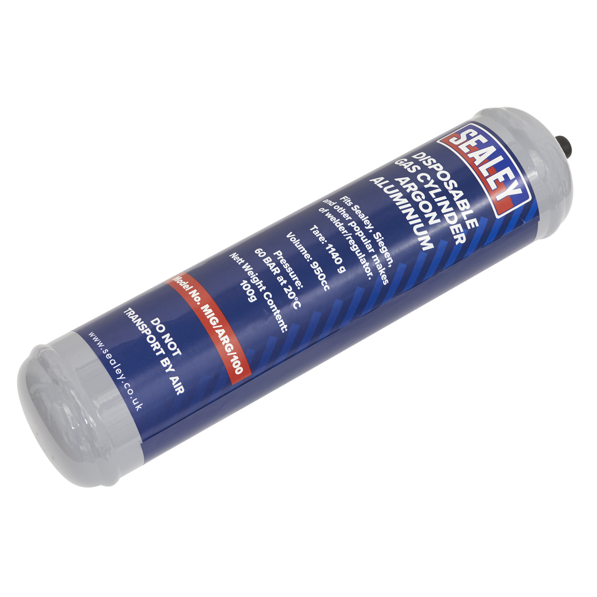 Gas Cylinder Disposable Argon 100g - Box of 12