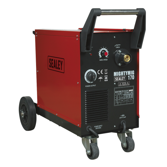 Professional Gas/No-Gas MIG Welder 170A with Euro Torch
