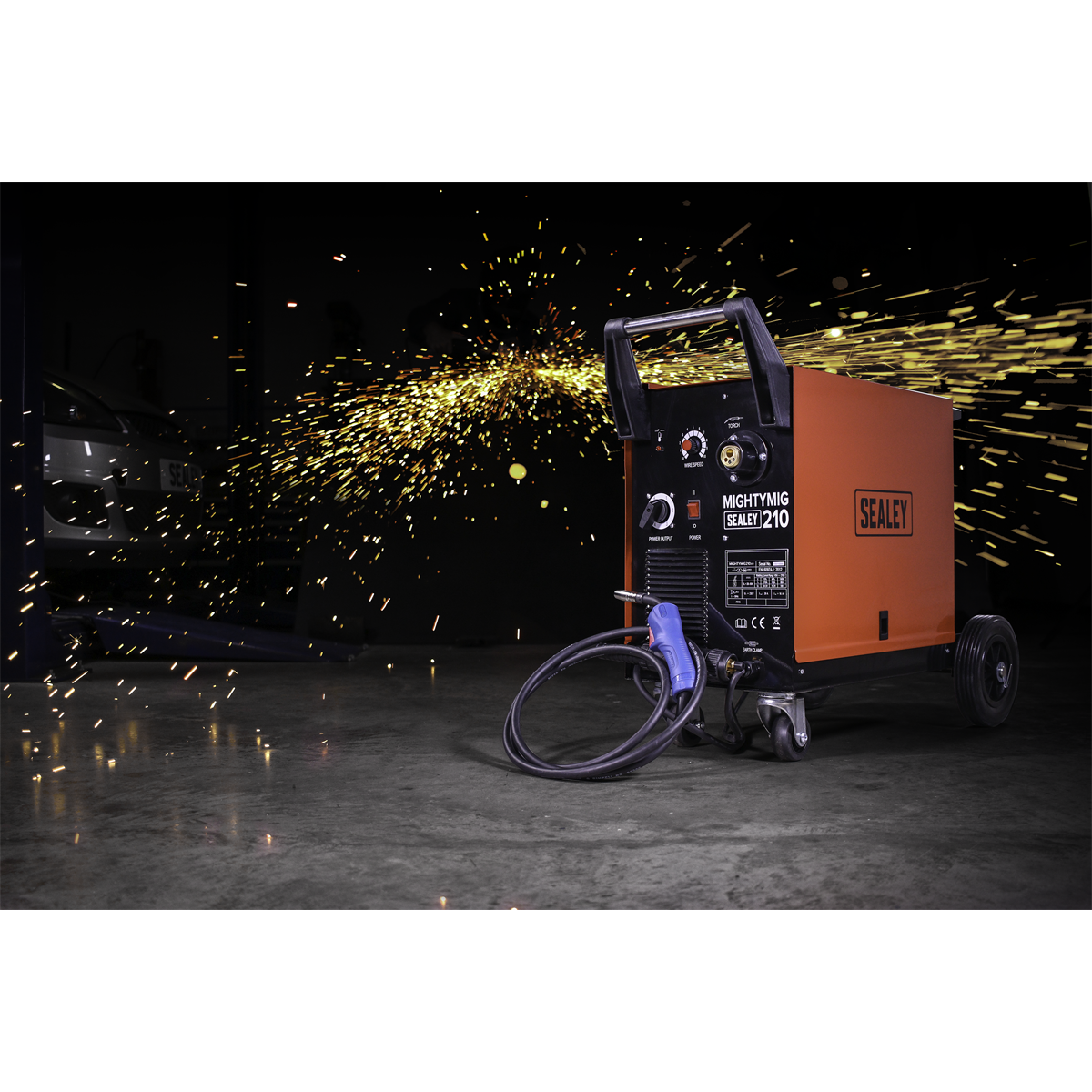 Professional Gas/No-Gas MIG Welder 210A with Euro Torch