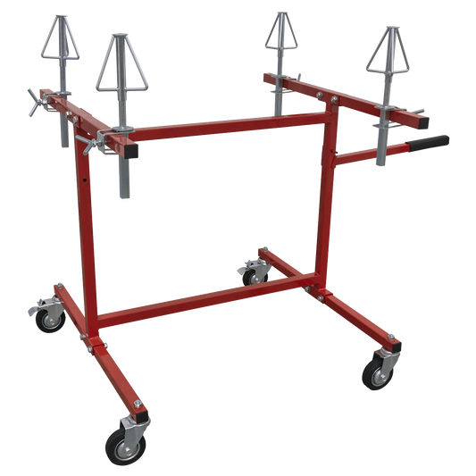 Alloy Wheel Repair/Painting Stand - 4-Wheel Capacity