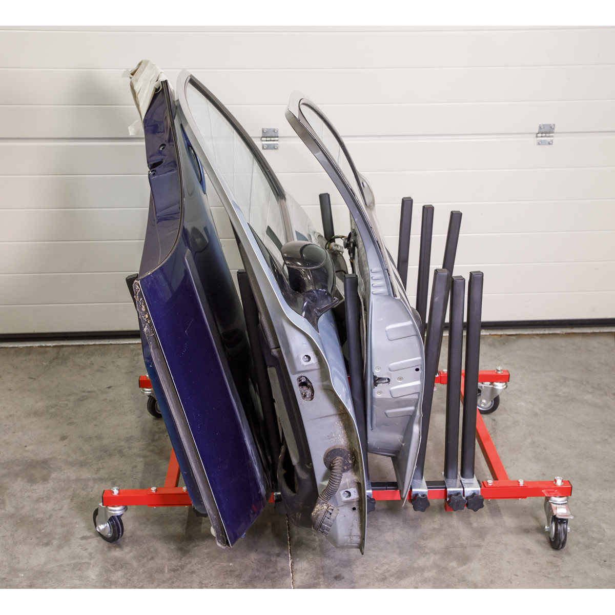 Panel Storage Rack Mobile Holds 5 Panels