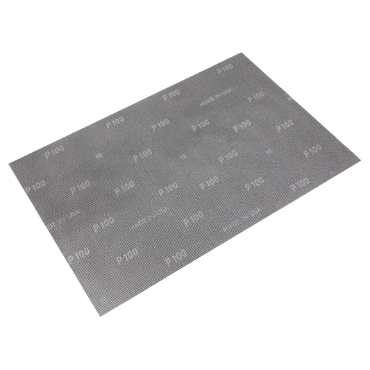 Mesh Orbital Screen Sheets 12 x 18" 100Grit - Pack of 10