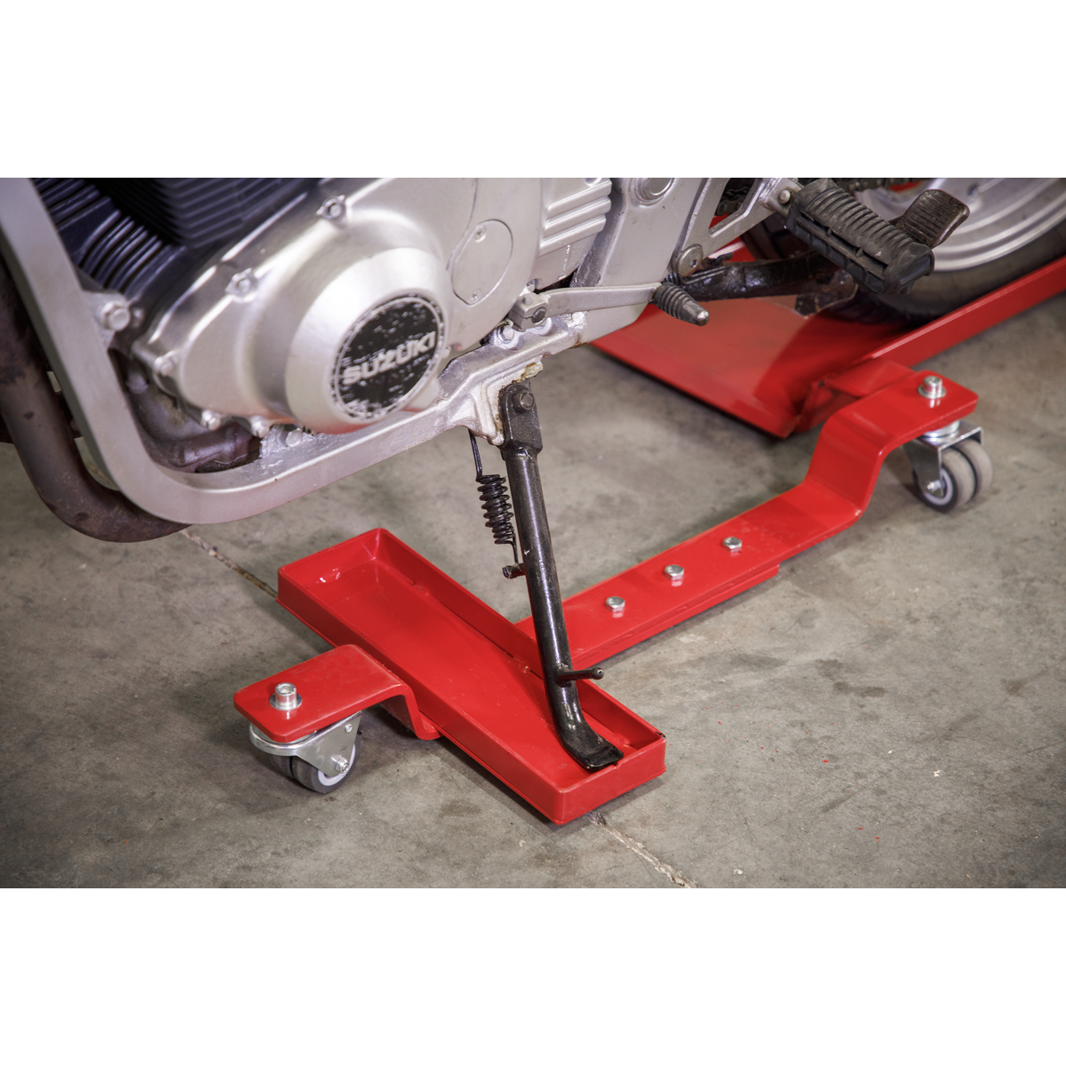 Motorcycle Dolly Rear Wheel - Side Stand Type