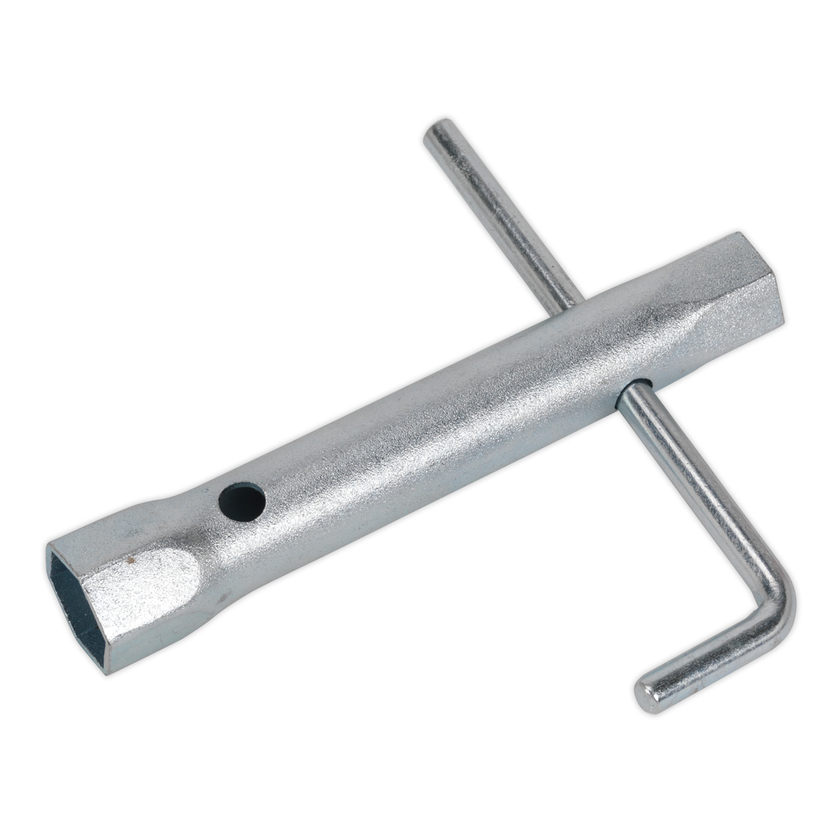 Double End Long Reach Spark Plug Box Spanner 17/21mm with L-Bar